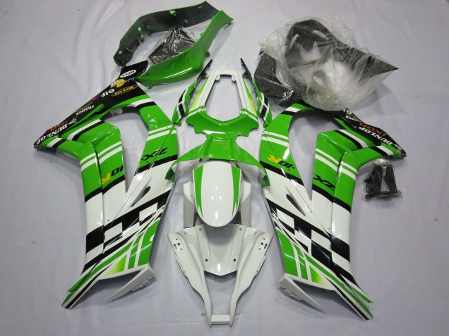 2011-2015 Green White Black ZX10R Fairings