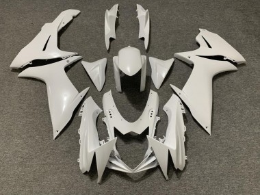 2011-2024 Pearl White GSXR 600-750 Fairings