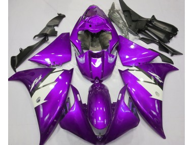 2012-2014 Gloss Purple & White R1 Fairings