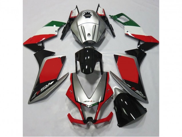 2012-2015 Silver and Red RS4 125 Fairings