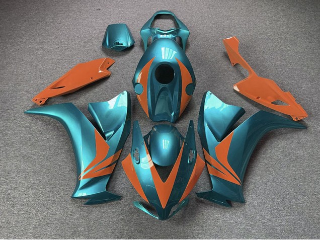 2012-2016 Gloss Cyan and Orange CBR1000RR Fairings