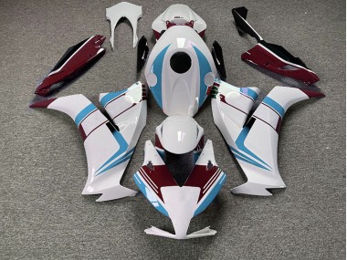 2012-2016 Gloss Light Blue and Maroon CBR1000RR Fairings