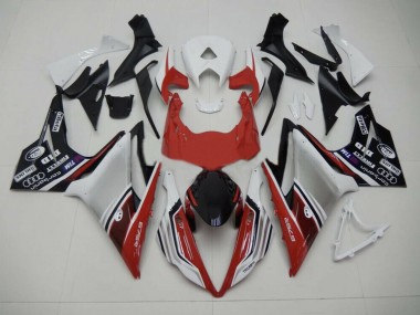 2013-2016 Red White and Black Style Daytona 675 Fairings