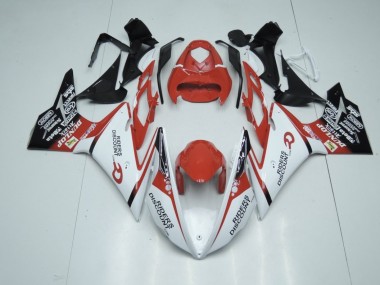 2013-2016 Red and White Daytona 675 Fairings