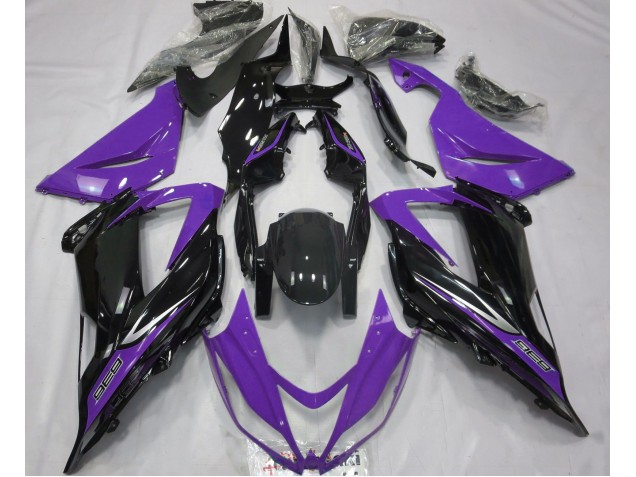 2013-2018 Black and Purple ZX6R Fairings 2013-2018 Black and Purple ZX6R Fairings
