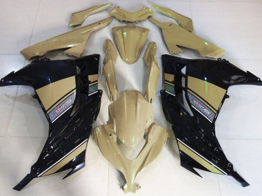 2013-2018 Desert Tan and Black Ninja 300 Fairings