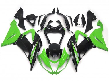 2013-2018 Green and Black Vibrant OEM Style ZX6R Fairings