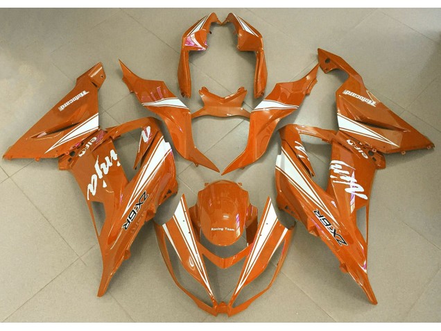 2013-2018 Orange Ninja ZX6R Fairings 2013-2018 Orange Ninja ZX6R Fairings