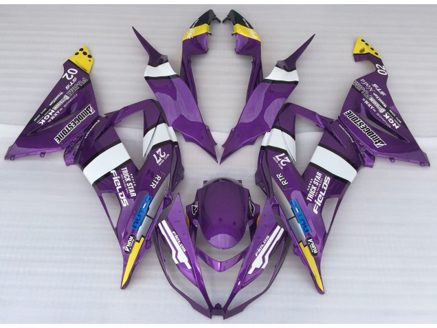 2013-2018 Purple Logo Style ZX6R Fairings 2013-2018 Purple Logo Style ZX6R Fairings