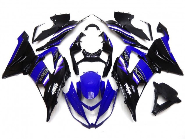 2013-2018 Vibrant Deep Blue and Black ZX6R Fairings 2013-2018 Vibrant Deep Blue and Black ZX6R Fairings