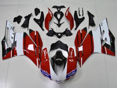 2015-2017 Red and White Ducati 959 1299 Fairings