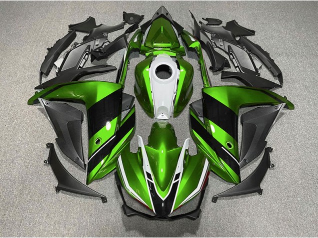 2015-2018 Green Black and White R3 Fairings