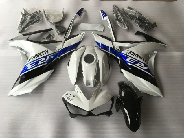 2015-2018 White Blue and Black R3 Fairings 2015-2018 White Blue and Black R3 Fairings