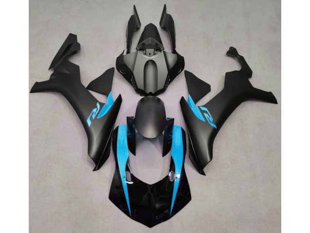2015-2019 Matte Black & Light Blue R1 Fairings