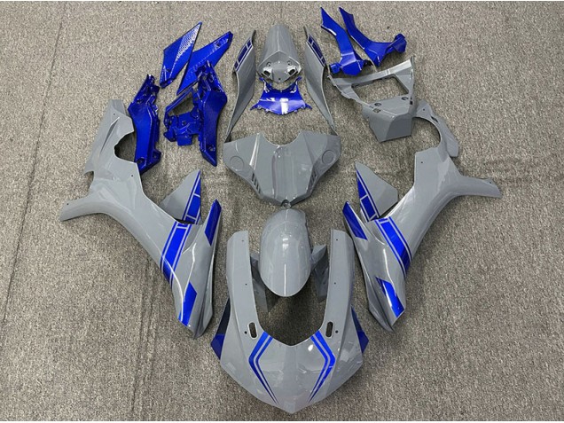 2015-2019 Nardo Grey & Blue Accents R1 Fairings 2015-2019 Nardo Grey & Blue Accents R1 Fairings