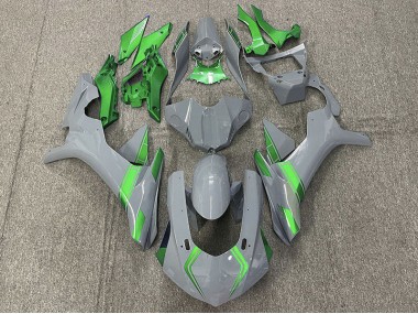 2015-2019 Nardo Grey & Green Accents R1 Fairings