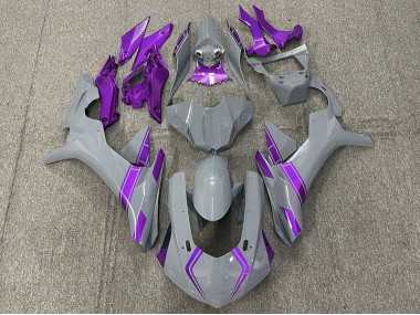 2015-2019 Nardo Grey & Purple Accents R1 Fairings