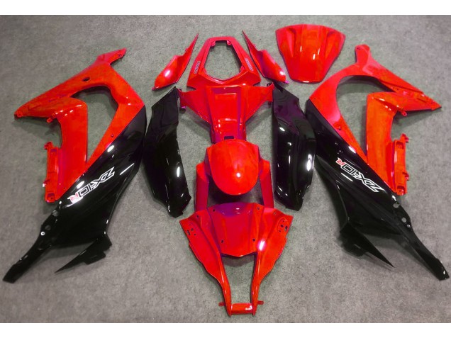 2016-2019 Gloss Red and Black ZX10R Fairings