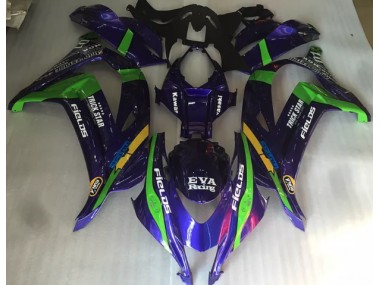 2016-2019 Purple Green and Gloss ZX10R Fairings