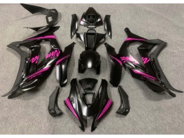 2016-2019 Satin Black & Pink ZX10R Fairings
