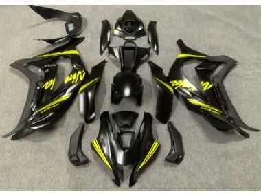 2016-2019 Satin Black & Yellow ZX10R Fairings