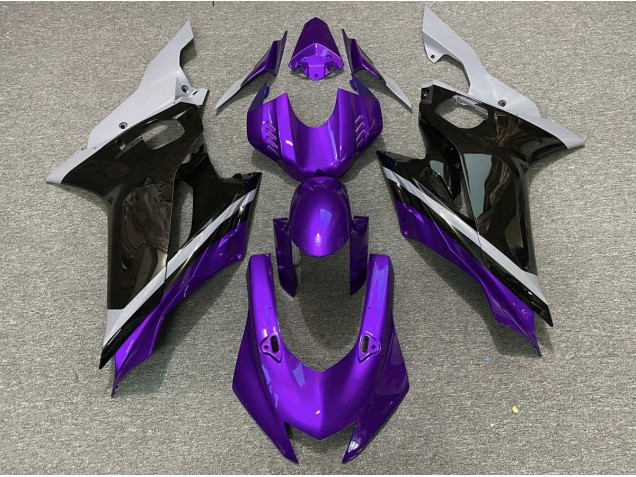 2017-2021 Cement Black and Purple R6 Fairings