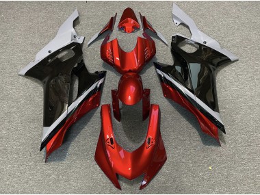 2017-2021 Cement Black and Red R6 Fairings