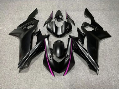 2017-2021 Matte Black & Pink Accents R6 Fairings