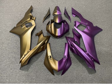 2017-2021 Tan and Purple Split R6 Fairings