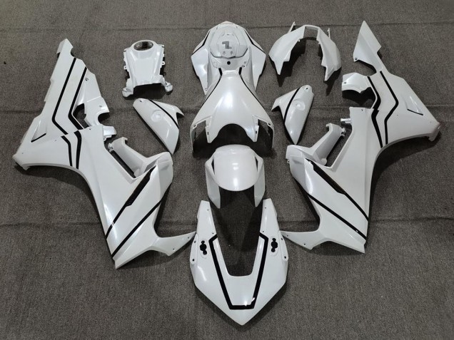 2017-2023 Pearl White & Black Lining CBR1000RR Fairings 2017-2023 Pearl White & Black Lining CBR1000RR Fairings